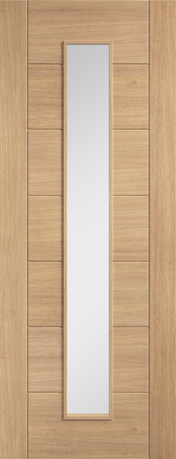 LPD Internal Un-Finished Oak Carini Clear Glazed