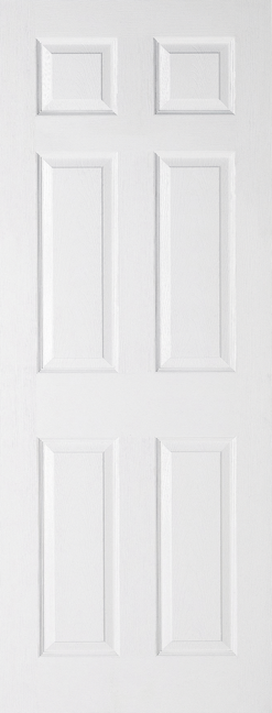 LPD White Textured Regency 6 Panel Door