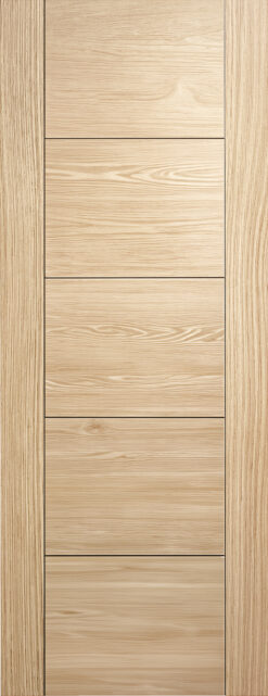 MODA Internal Un-Finished Oak Horizontal V-Groove 5 Panel Fire Door