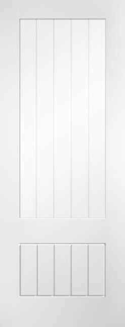 MODA White Primed Cottage Clear Glazed Door