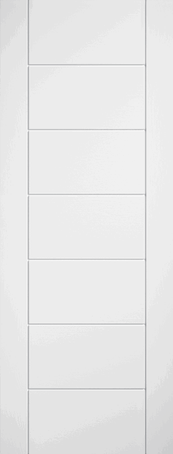 MODA White Primed Ladder Panel Door