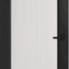 Mendes Pre-Finished Black Ravenna Internal Door With Reeded Glass