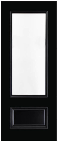 Deanta Internal Pre-Finished Black Sandringham Bevelled Glazed Door
