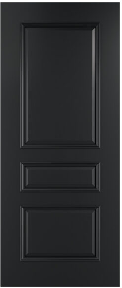 Deanta Internal Pre-Finished Black Windsor Clear Bevelled Glazed Door