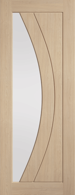 LPD Un-Finished Oak Girona Clear Glazed Door