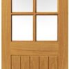 JB Kind Internal Pre-Finished Oak Thames 6 Light Door