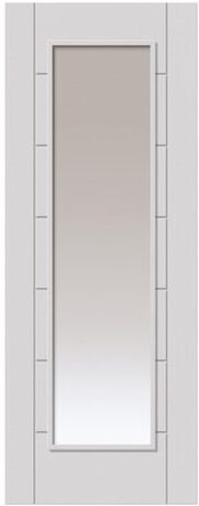 JB Kind Internal White Primed Palomino Clear Glazed Door