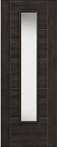 JB Kind Dark Grey Laminate Clear Glazed Tigris Door