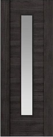 JB Kind Internal Dark Grey Laminate Alabama Clear Glazed Door
