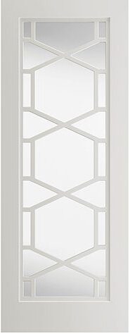 JB Kind Internal White Primed Quartz Clear Glazed Door