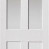 JB Kind Internal White Primed Rushmore Clear Glazed Door